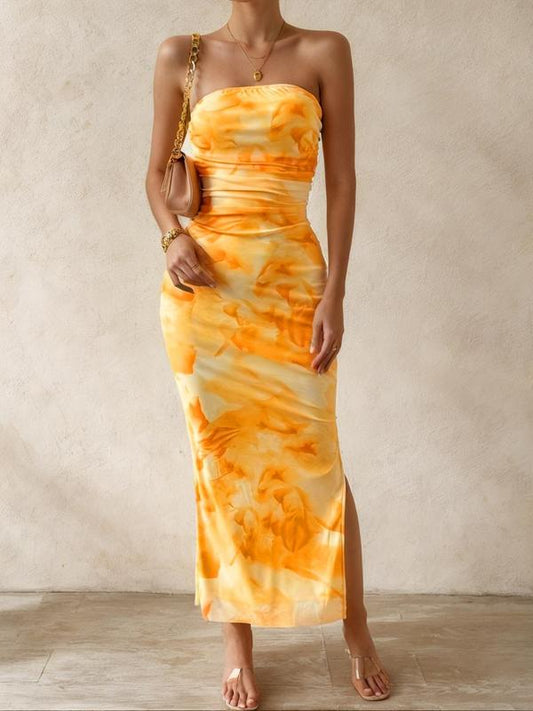 Ava | Striking Strapless Maxi Dress for Summer Nights